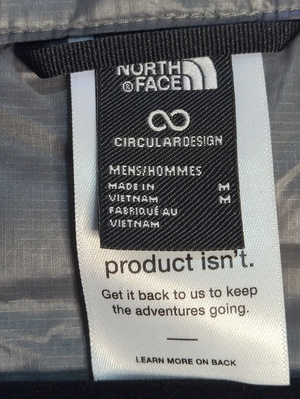 The North Face Men’s Gray Quilted Puffer Jacket